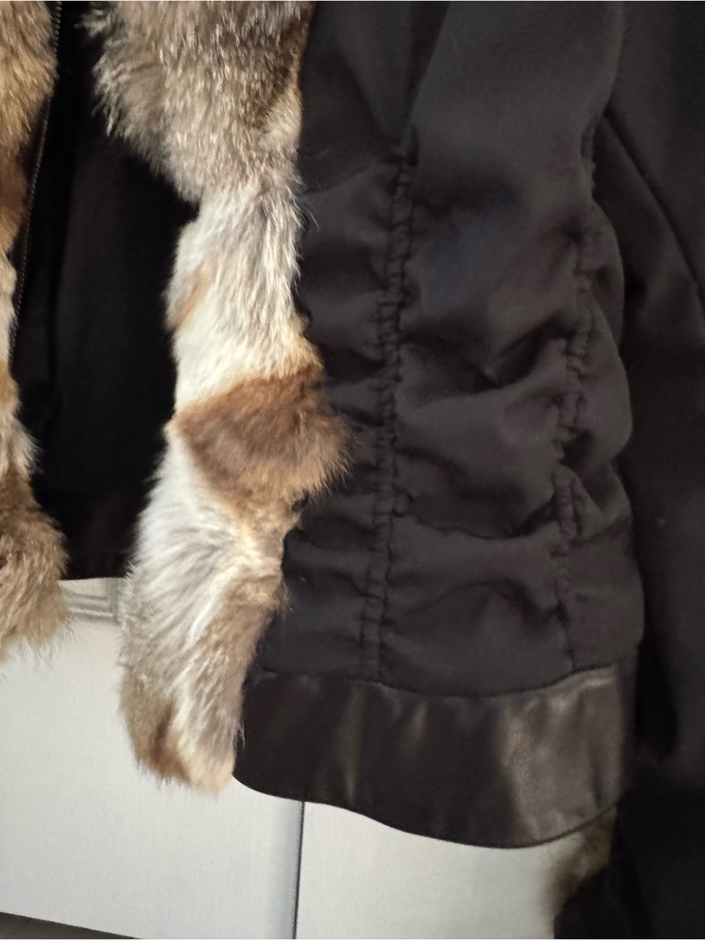 Vintage M. Siamo Genuine Fox Fur Trim Jacket – Made in Italy – Size 10 - Picture 3 of 10